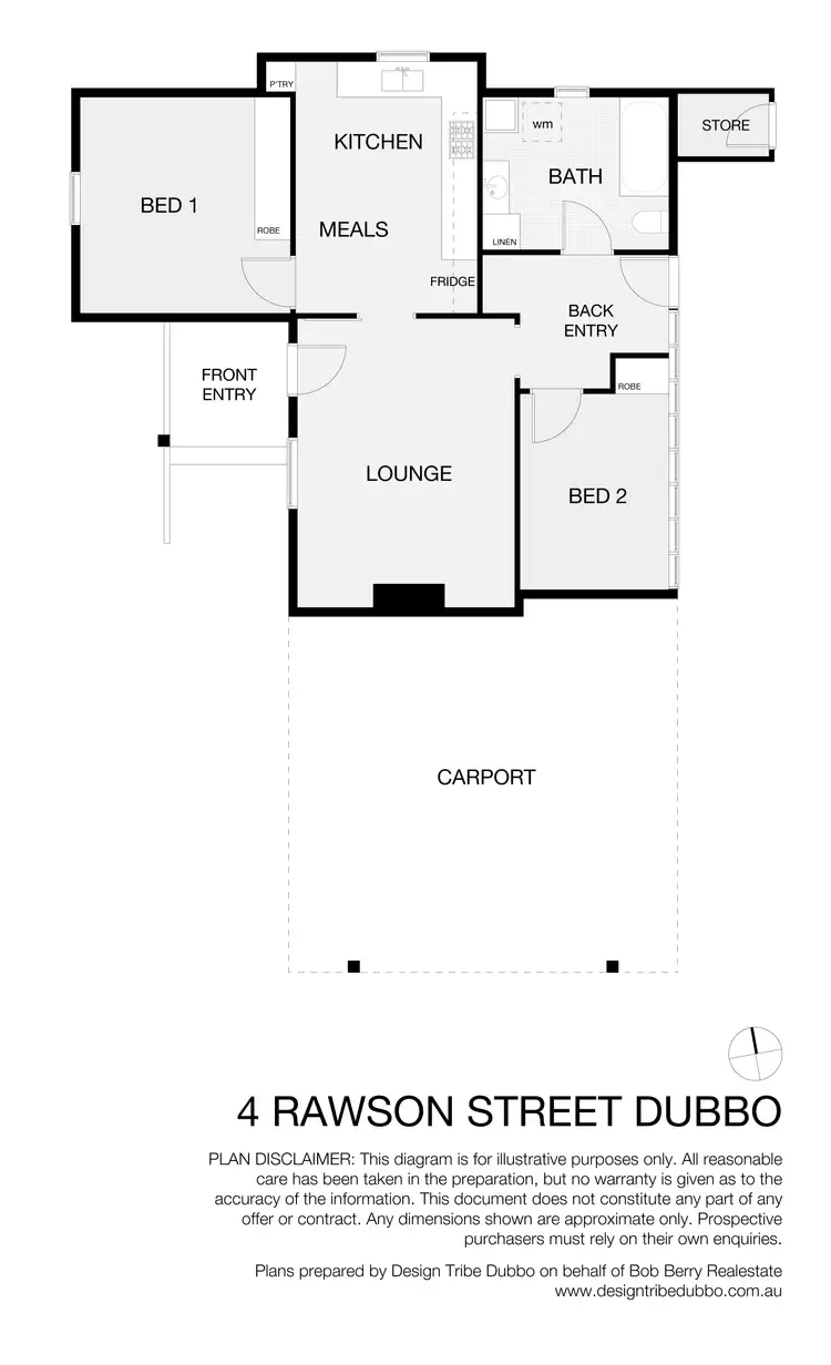 Floorplan of Homely house listing, 4 Rawson St, Dubbo NSW 2830