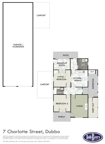 Floorplan of Homely house listing, 7 Charlotte St, Dubbo NSW 2830