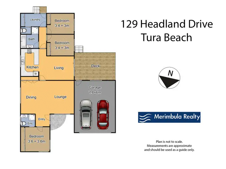 Floorplan of Homely house listing, 129 Headland Dr, Tura Beach NSW 2548