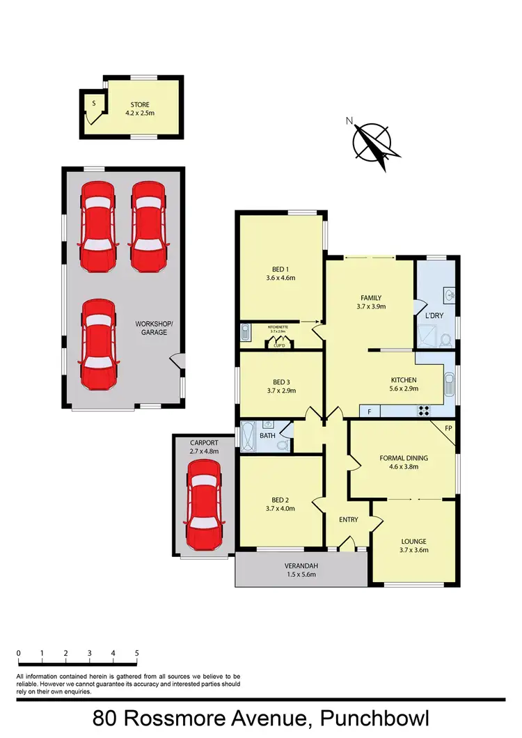 Floorplan of Homely house listing, 80 Rossmore Ave, Punchbowl NSW 2196