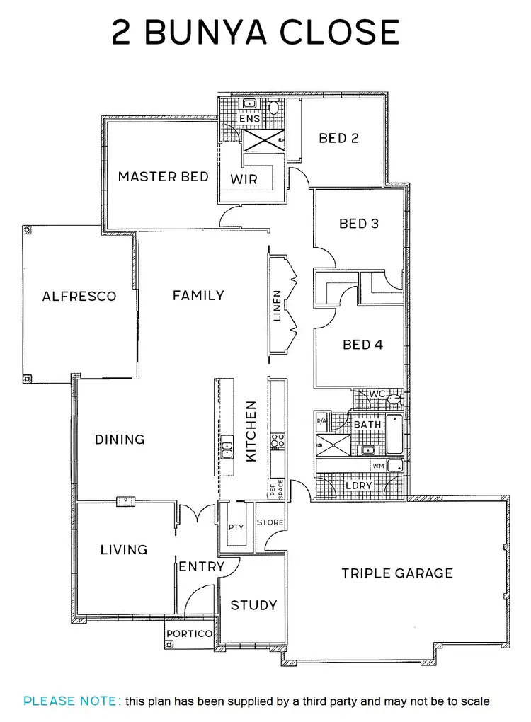 Floorplan of Homely house listing, 2 Bunya Cl, Orange NSW 2800