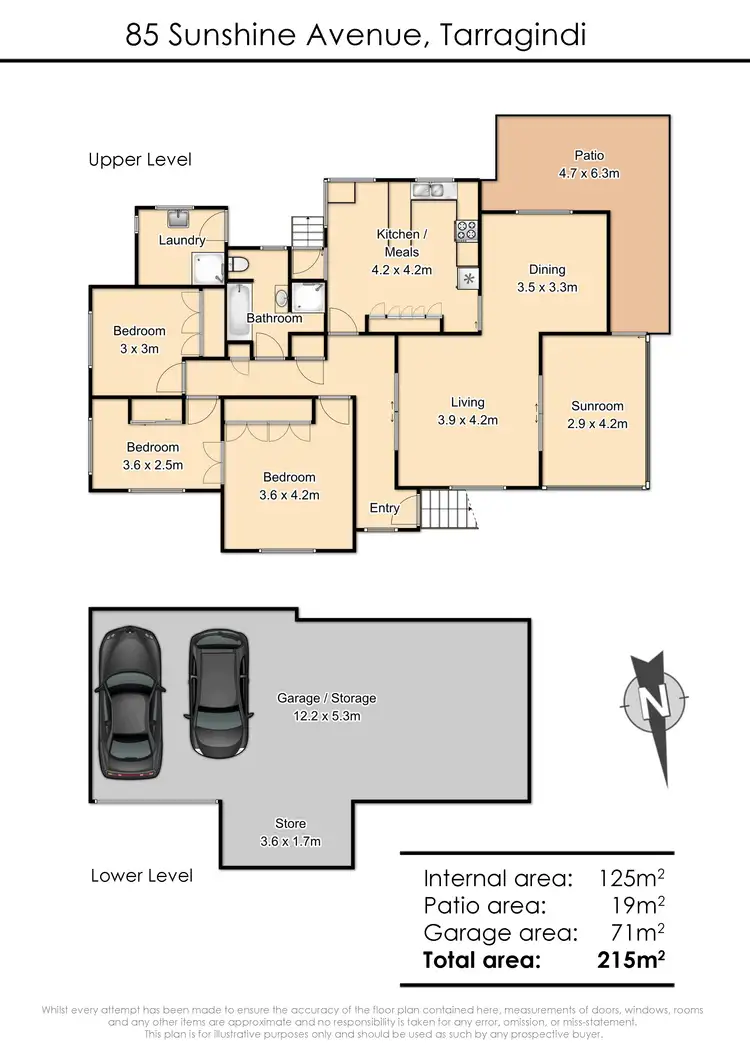 Floorplan of Homely house listing, 85 Sunshine  Ave, Tarragindi QLD 4121