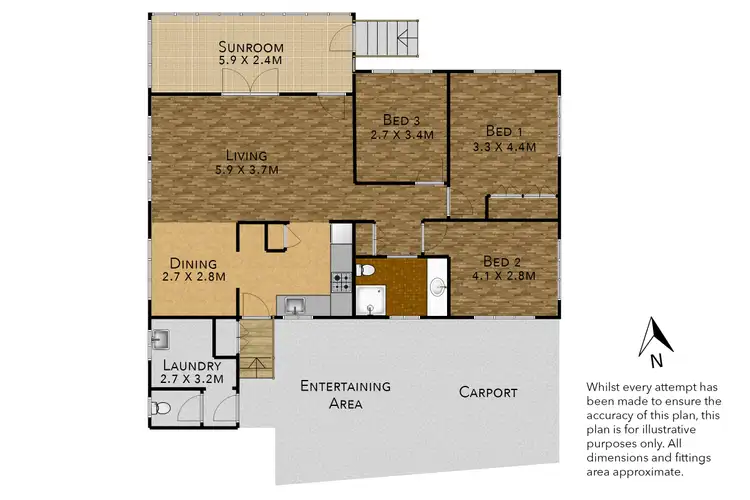 Floorplan of Homely house listing, 1 Toohey Rd, Tarragindi QLD 4121