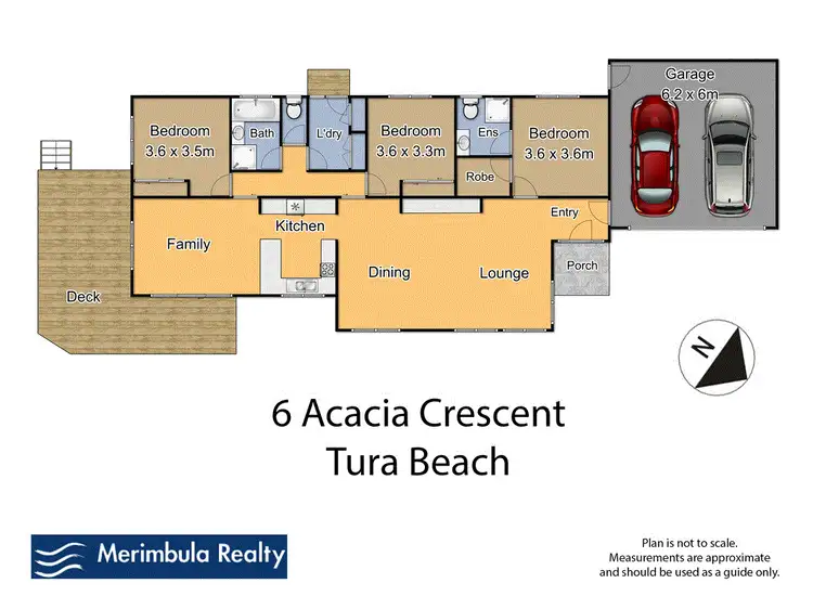 Floorplan of Homely house listing, 6 Acacia Cres, Tura Beach NSW 2548