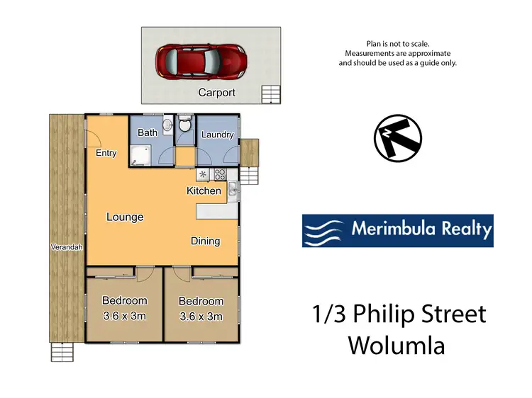 Floorplan of Homely house listing, 1/3 Philip St, Wolumla NSW 2550
