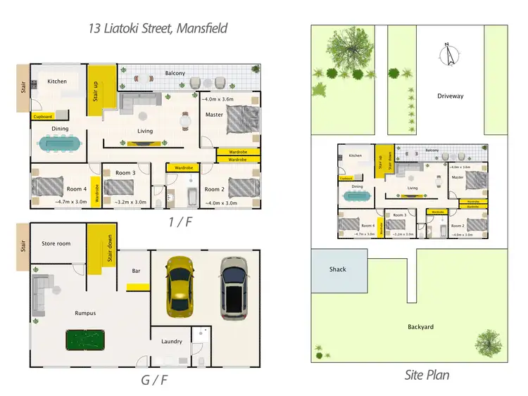 Floorplan of Homely house listing, 13 Liatoki St, Mansfield QLD 4122