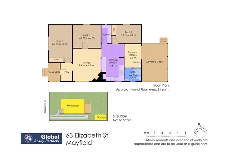 Floorplan of Homely house listing, 63 Elizabeth St, Mayfield NSW 2304