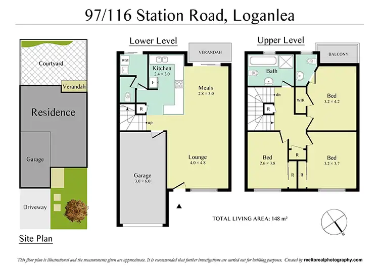 Floorplan of Homely townhouse listing, 97/116 Station Rd, Loganlea QLD 4131