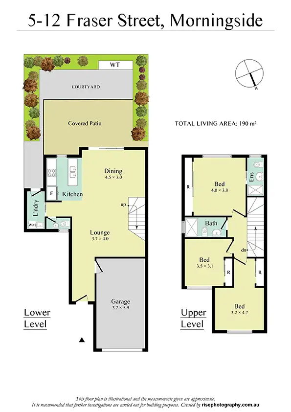 Floorplan of Homely townhouse listing, 5/12 Fraser St, Morningside QLD 4170