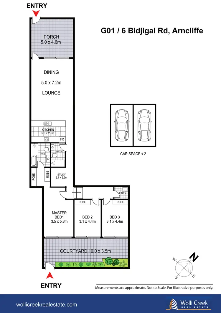 Floorplan of Homely apartment listing, GG01/6 Bidjigal Rd, Arncliffe NSW 2205