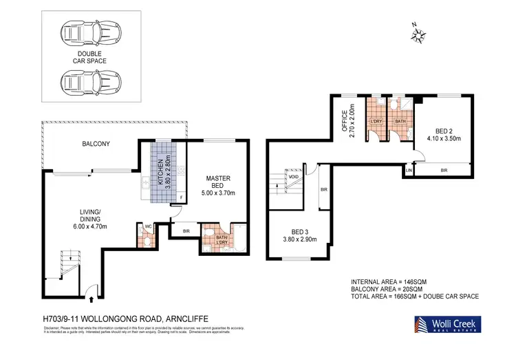 Floorplan of Homely apartment listing, H703/9-11 Wollongong Rd, Arncliffe NSW 2205