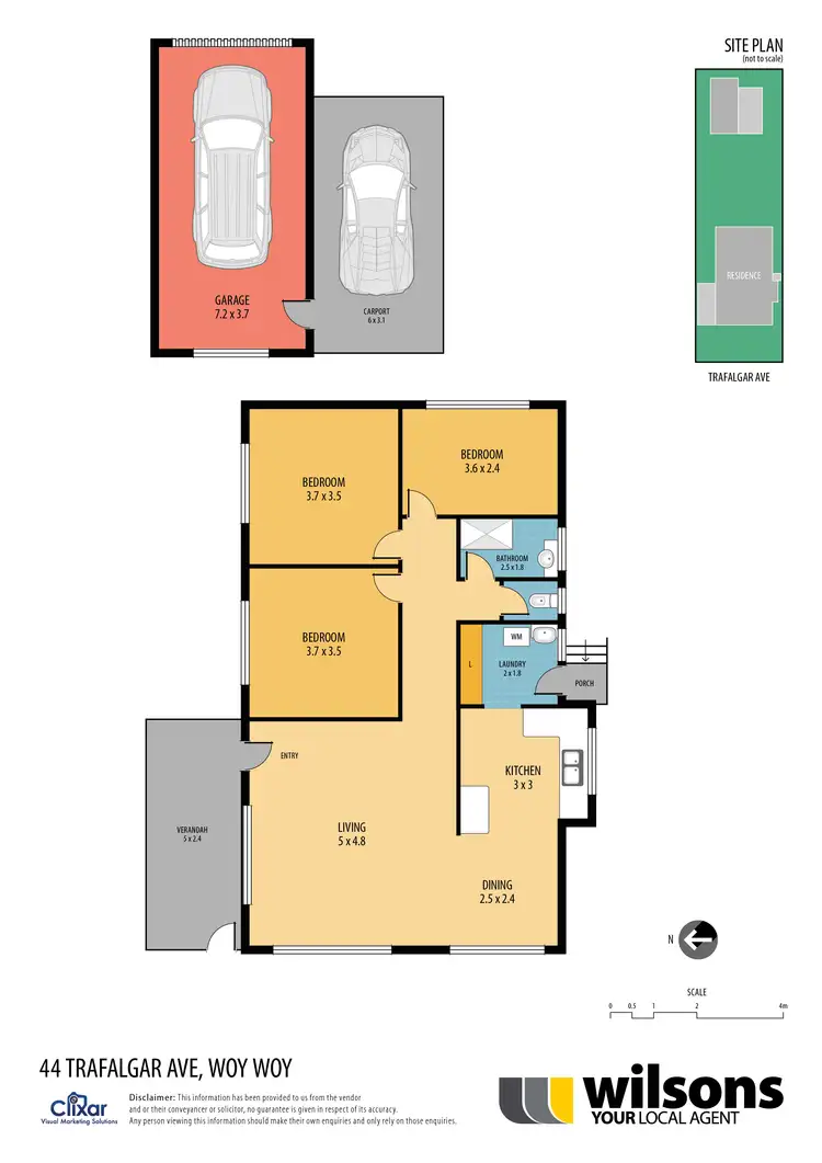 Floorplan of Homely house listing, 44 Trafalgar Ave, Woy Woy NSW 2256