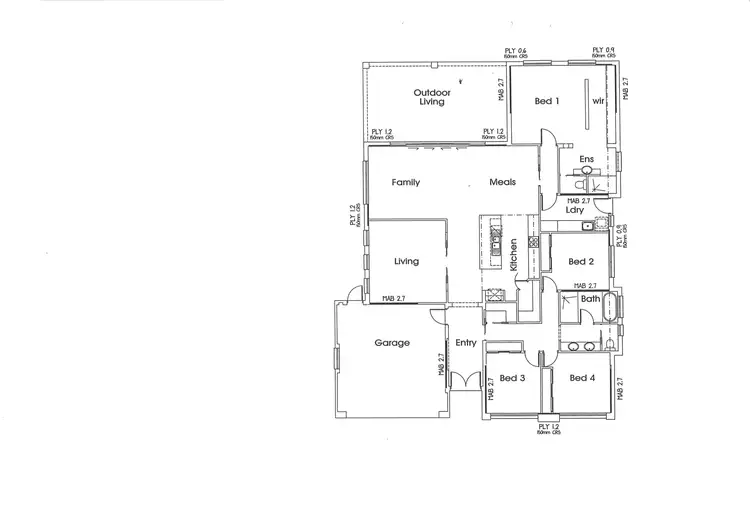 Floorplan of Homely house listing, 3 Hilton Pl, Dubbo NSW 2830
