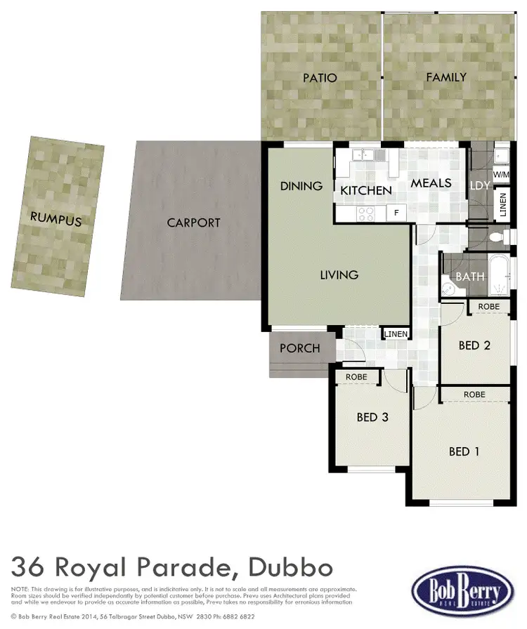 Floorplan of Homely house listing, 36 Royal Pde, Dubbo NSW 2830