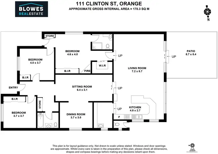 Floorplan of Homely house listing, 111 Clinton St, Orange NSW 2800