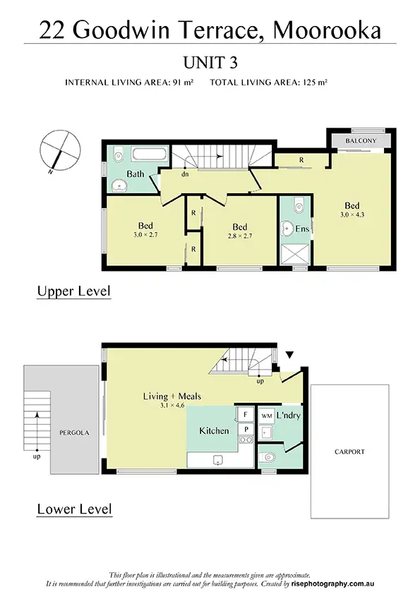 Floorplan of Homely townhouse listing, 3/22 Goodwin Tce, Moorooka QLD 4105