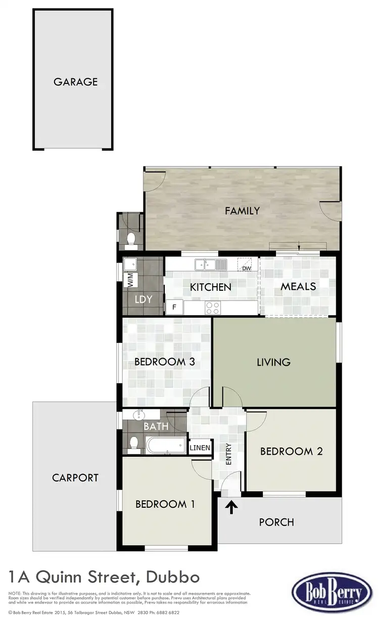 Floorplan of Homely house listing, 1a Quinn St, Dubbo NSW 2830