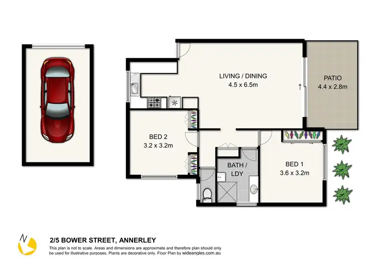 Floorplan of Homely apartment listing, 2/5 Bower St, Annerley QLD 4103