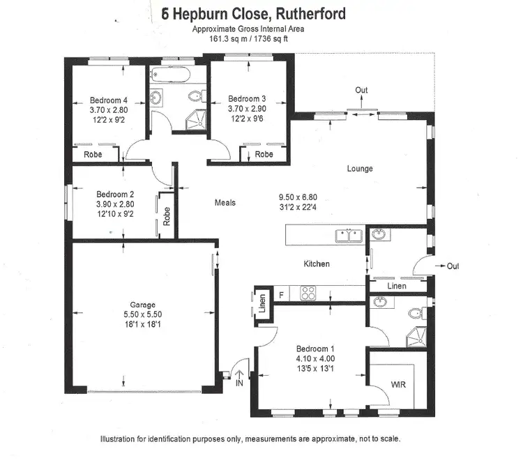 Floorplan of Homely house listing, 6 Hepburn Cl, Rutherford NSW 2320