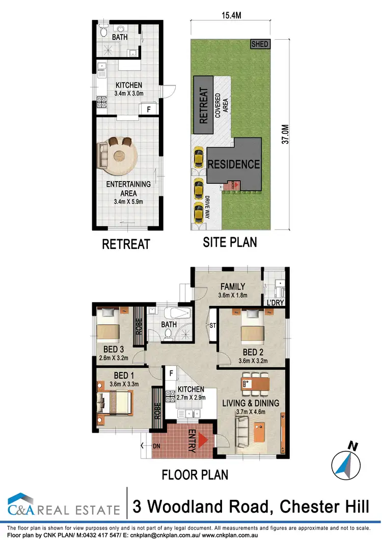 Floorplan of Homely house listing, 3 Woodland Rd, Chester Hill NSW 2162