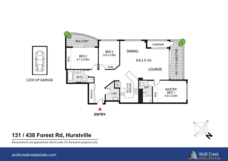 Floorplan of Homely apartment listing, 131/438 Forest Rd, Hurstville NSW 2220