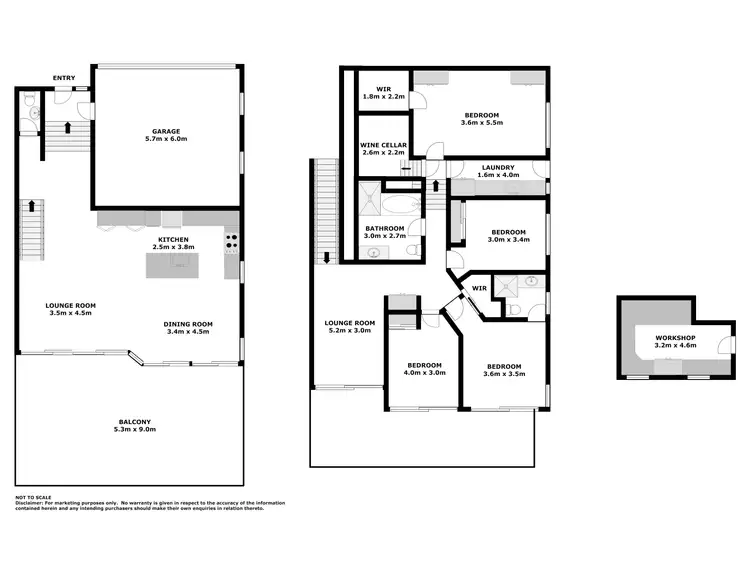 Floorplan of Homely semi-detached listing, 40a Kanangra Ave, Corlette NSW 2315
