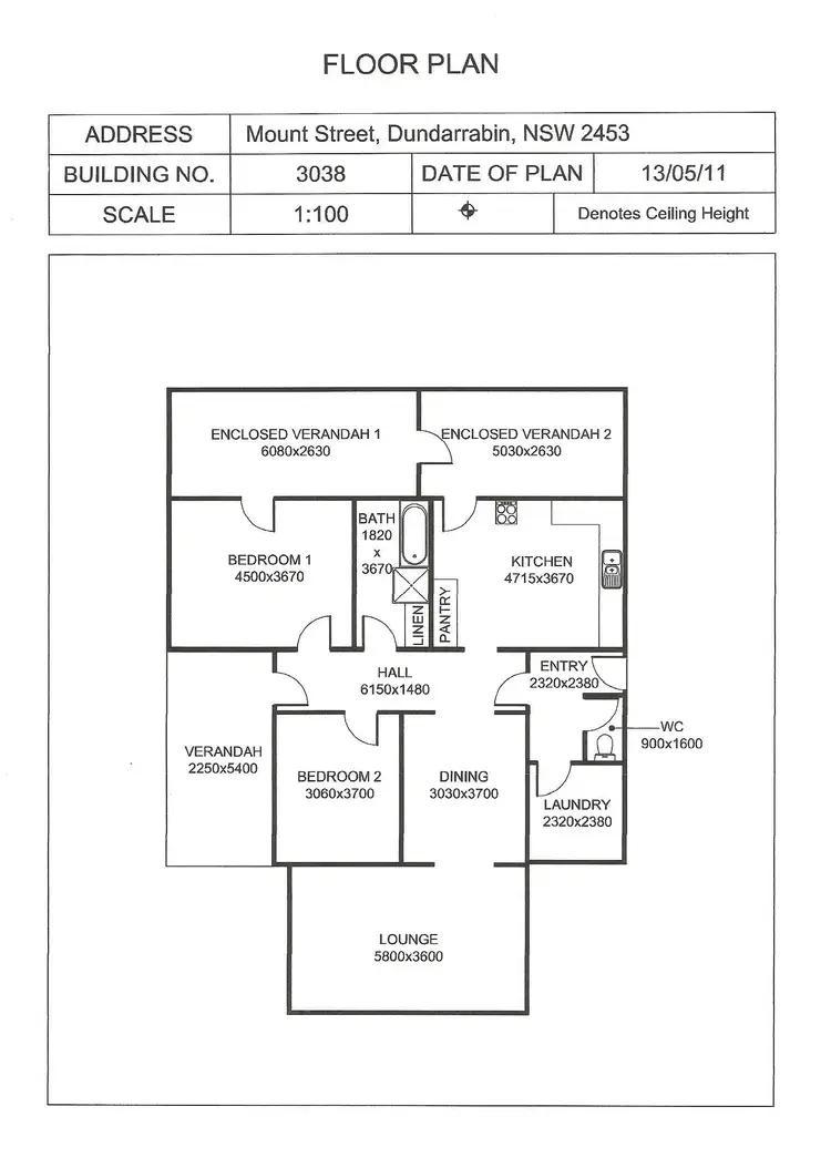 Floorplan of Homely house listing, 37 Mount St, Dundurrabin NSW 2453
