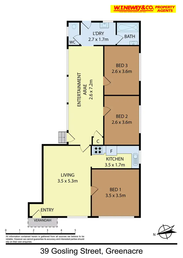 Floorplan of Homely house listing, 39 Gosling Street, Greenacre NSW 2190