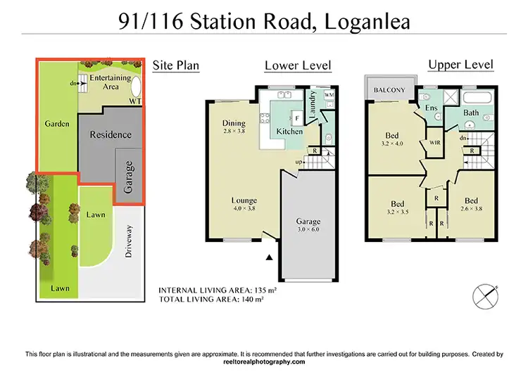 Floorplan of Homely townhouse listing, 91/116 Station Rd, Loganlea QLD 4131