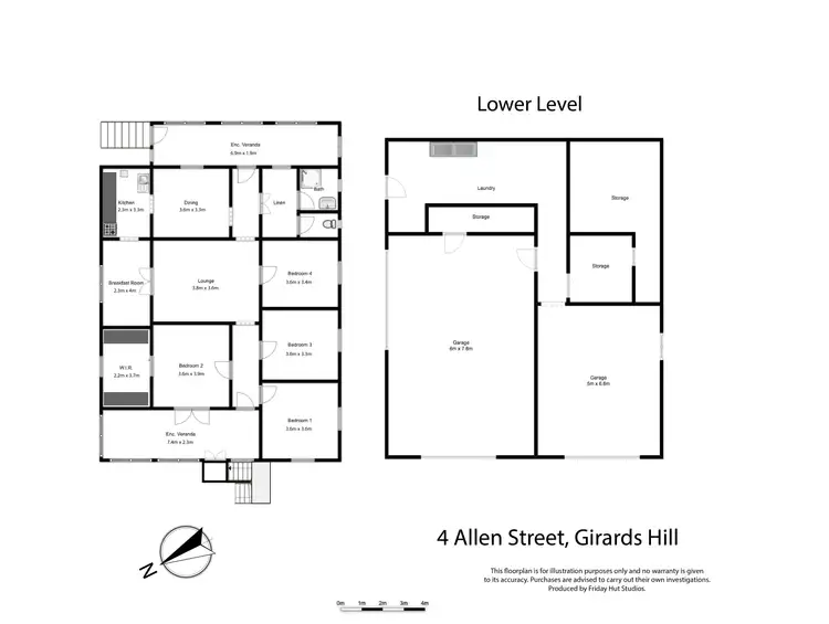 Floorplan of Homely house listing, 4 Allen St, Girards Hill NSW 2480