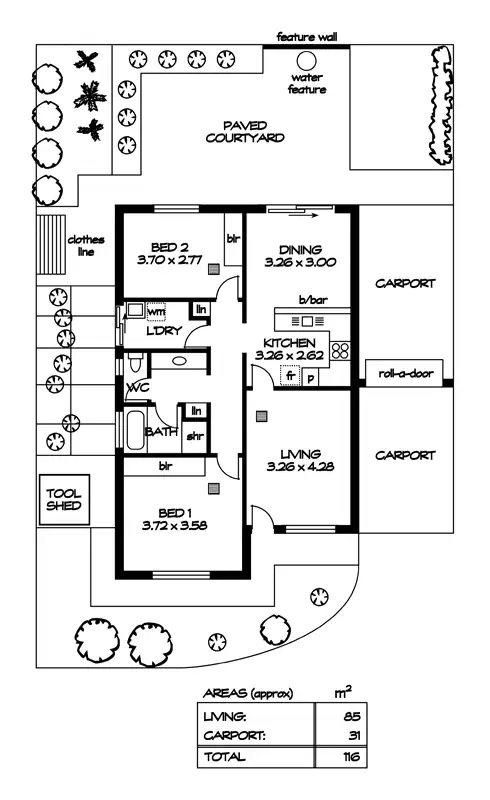 Floorplan of Homely unit listing, 6/68 Hampstead Rd, Broadview SA 5083