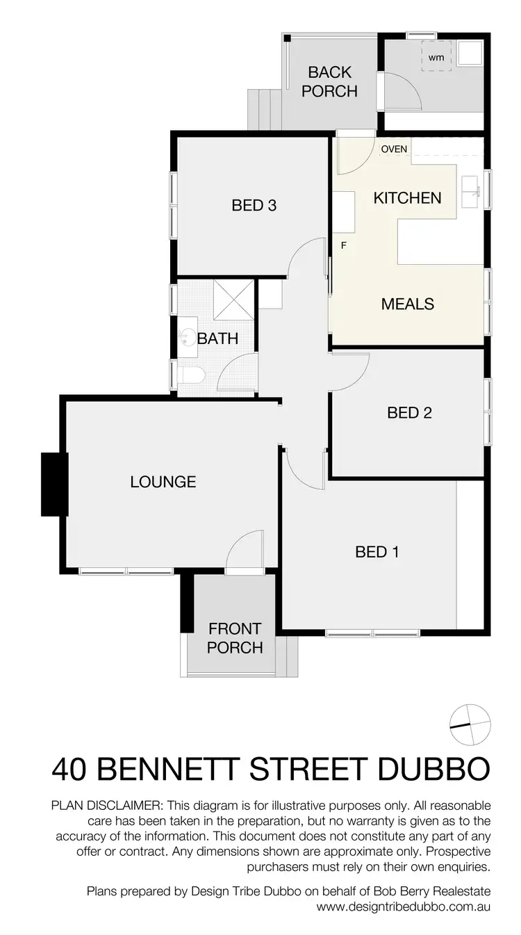 Floorplan of Homely house listing, 40 Bennett St, Dubbo NSW 2830