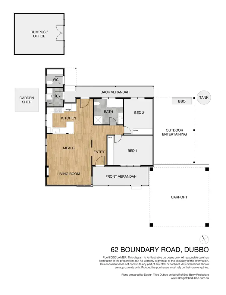 Floorplan of Homely house listing, 62 Boundary Rd, Dubbo NSW 2830