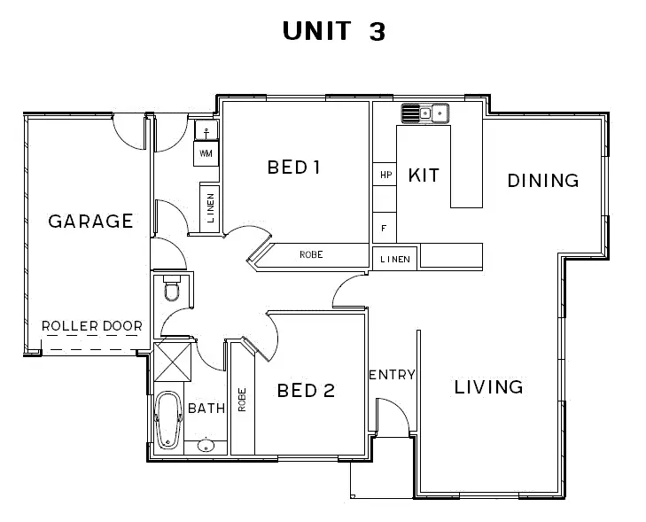 Floorplan of Homely unit listing, 2/43-45 Nile St, Orange NSW 2800