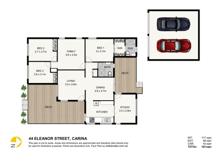 Floorplan of Homely house listing, 44 Eleanor St, Carina QLD 4152