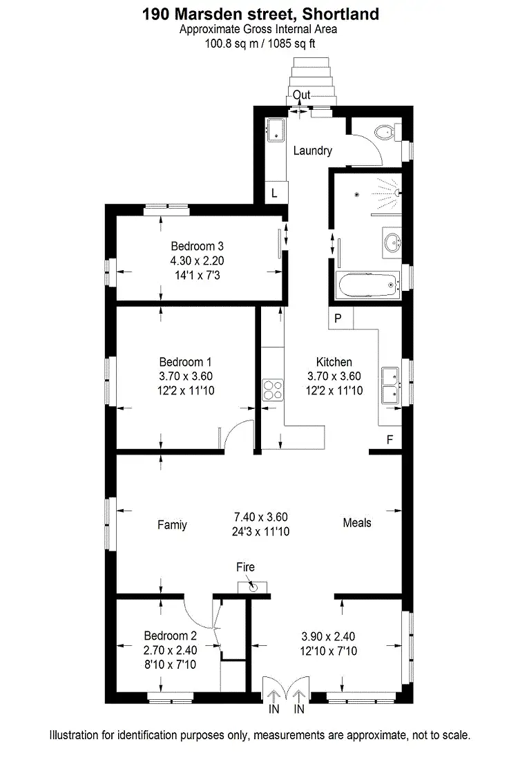 Floorplan of Homely house listing, 190 Marsden Street, Shortland NSW 2307