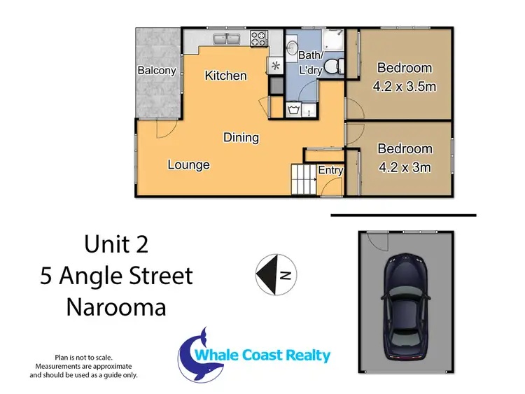 Floorplan of Homely apartment listing, 2/5 Angle St, Narooma NSW 2546