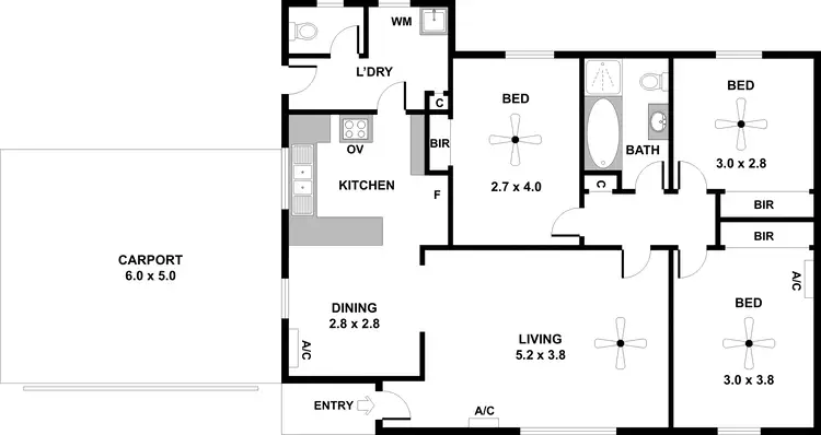 Floorplan of Homely house listing, 14 Callanna Ct, Craigmore SA 5114