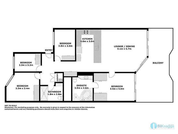 Floorplan of Homely apartment listing, 4/6 Market St, Fingal Bay NSW 2315