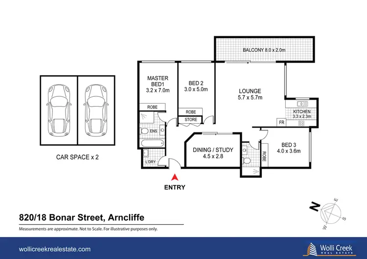 Floorplan of Homely apartment listing, 820/18 Bonar St, Wolli Creek NSW 2205