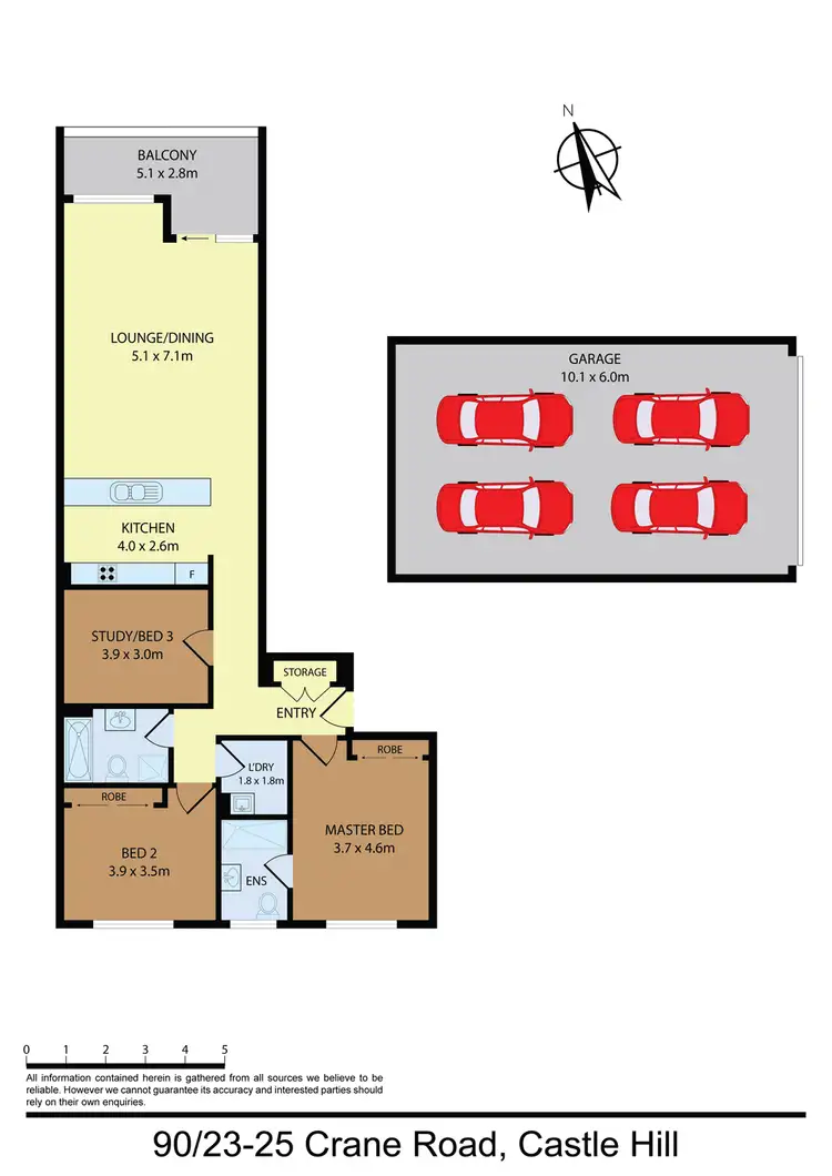 Floorplan of Homely apartment listing, 90/23-35 Crane Rd, Castle Hill NSW 2154