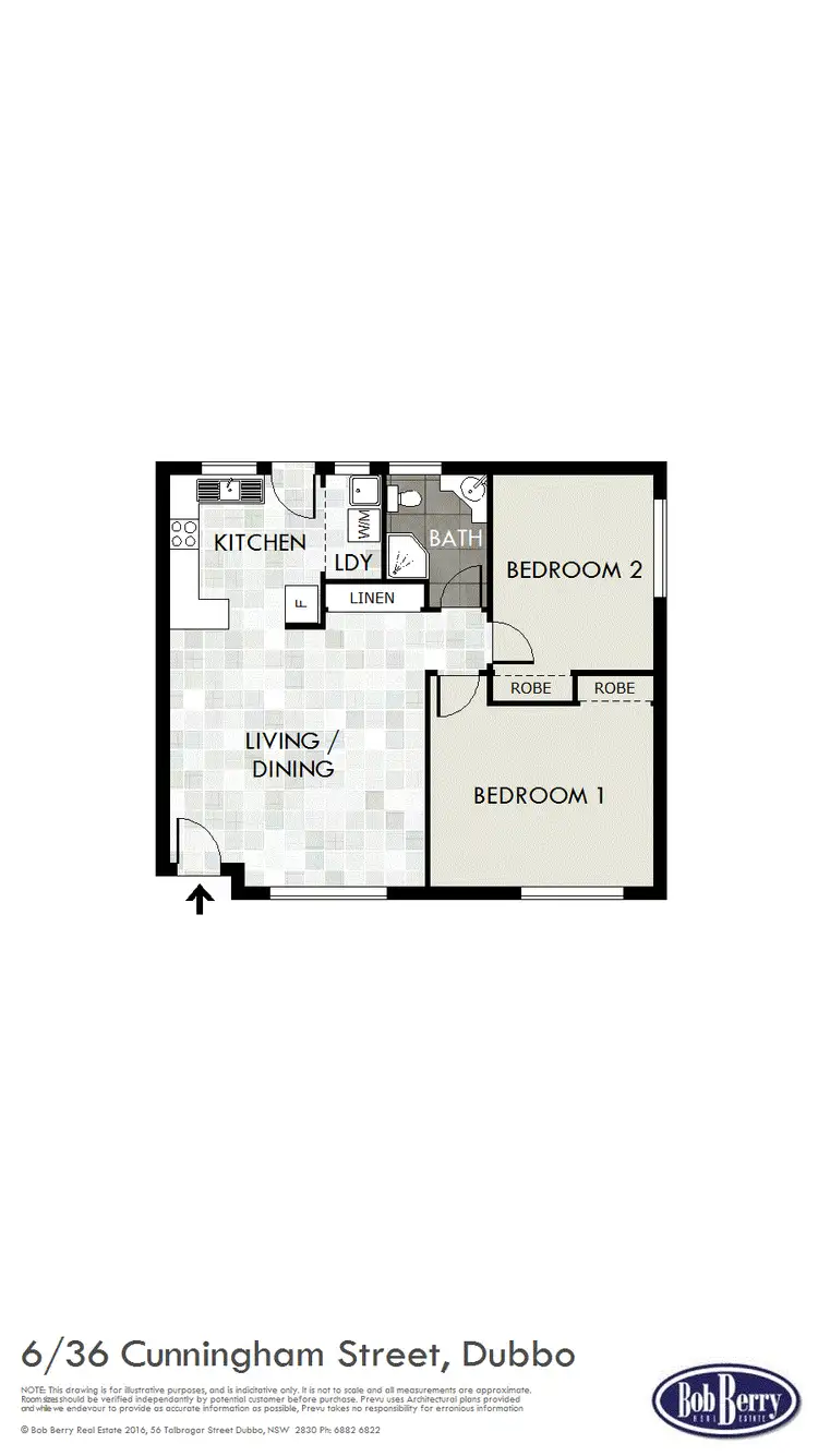 Floorplan of Homely villa listing, 6/36 Cunningham St, Dubbo NSW 2830