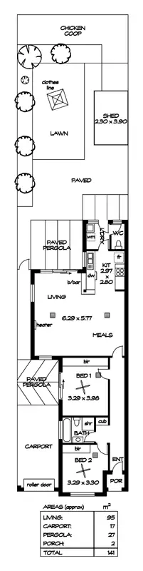 Floorplan of Homely house listing, 73A Gordon Rd, Prospect SA 5082
