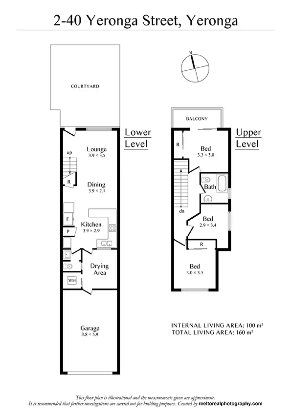 Floorplan of Homely townhouse listing, 2/40 Yeronga St, Yeronga QLD 4104