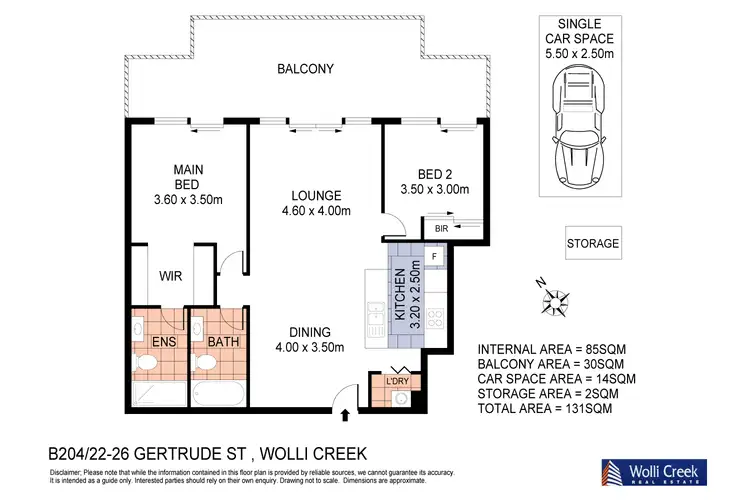 Floorplan of Homely apartment listing, B204/20-26 Innesdale Rd, Wolli Creek NSW 2205