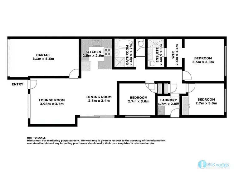 Floorplan of Homely semi-detached listing, 41a Shoreline Dr, Fingal Bay NSW 2315