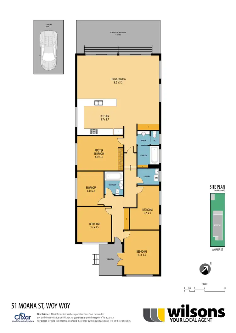 Floorplan of Homely house listing, 51 Moana St, Woy Woy NSW 2256