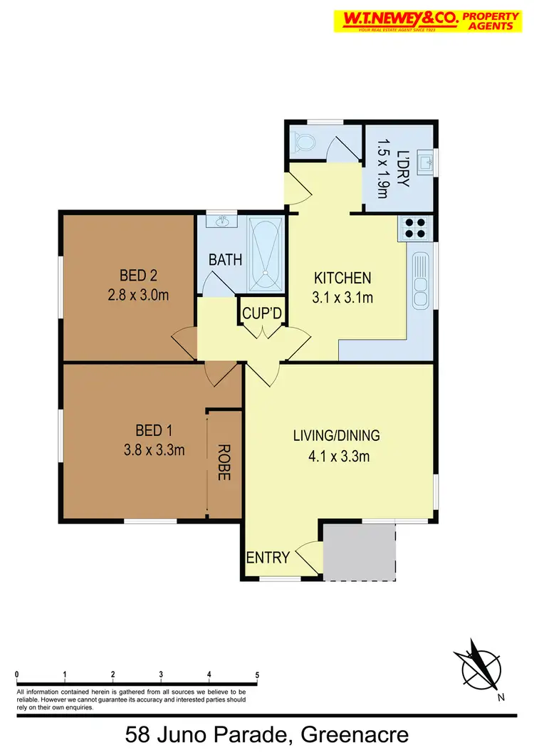 Floorplan of Homely house listing, 58 Juno Pde, Greenacre NSW 2190