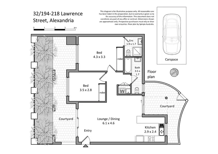Floorplan of Homely apartment listing, 32/194 Lawrence  St, Alexandria NSW 2015