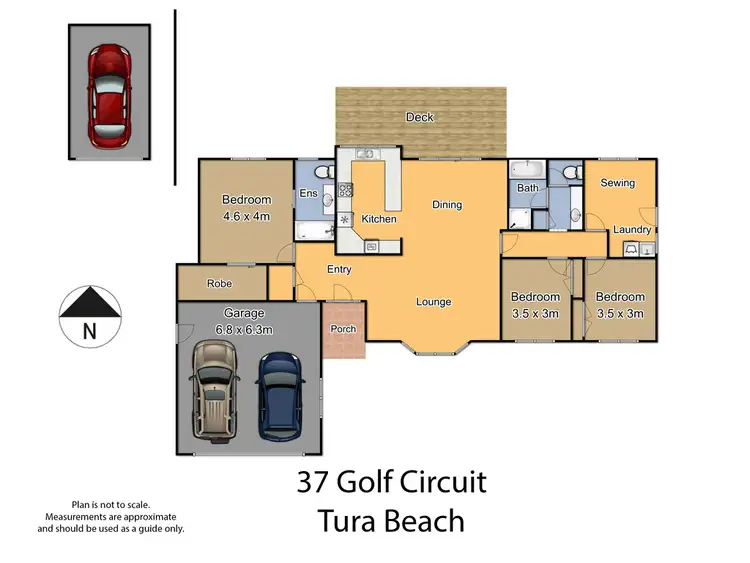 Floorplan of Homely house listing, 37 Golf Cct, Tura Beach NSW 2548